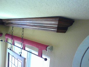 cornice for window hangings